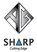 AG Sharp logo work done page space design portfolio logo design